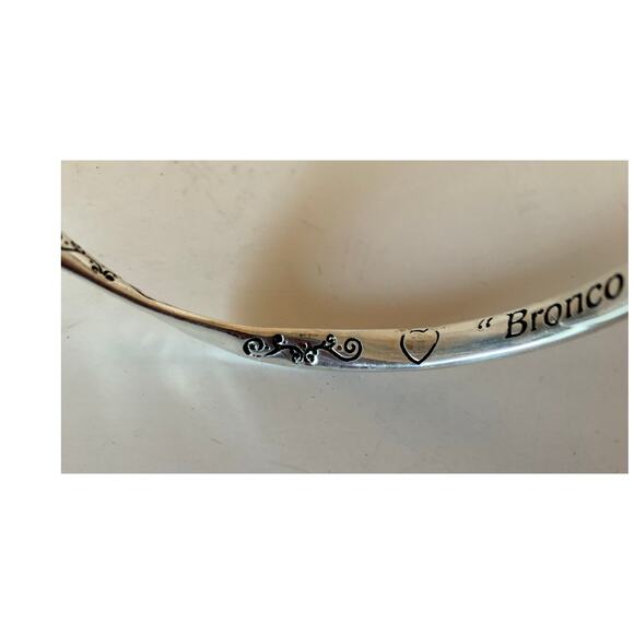 Rodeo bucking bronco bracelet bangle charm silver tone NEW - Picture 8 of 10